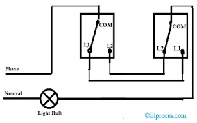 In this diagram lights glow in pair, means 2 lights. Two Way Switch Wiring One Gang Two Way Switch And Multiway Switch