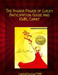The Higher Power Of Lucky Anticipation Guide And Kwhl Chart Anticipation Guide Higher Power Anticipation