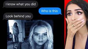 Scary stuff caught on camera ,sssniperwolf (in desc). Creepy Text Story Dont Watch At Night Youtube