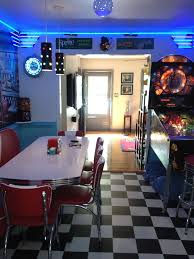 Retro Kitchen Ideas Diner Booth Chairs Tables Home Diner Diner Decor Retro Home Decor Retro Home