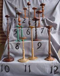 6 Vintage 17 Wrought Iron Wood Display Hat Stand Rack Hat Display Hat Stands Wood Display