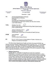 Membership in an organized religion that has written tenets prohibiting invasive medical procedures such as vaccination. Nj And Ny Religious Exemptions Exploring Vaccines