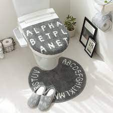 モノトーンデザイントイレフタカバー ショートマット2点セット 公式 北欧インテリア 家具の通販エア リゾーム モノトーンインテリア モノトーンコーデ モノトーン雑貨 インテリア 実例 お部屋 お部屋紹介 イームズチェア ウォールラック トイレ トイレイン