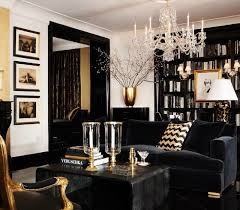 Couch Coffeetable Black Trim Via Parlour Blog Gold Living Room Home Living Room House Interior