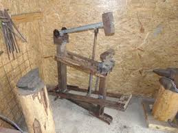 #20 is an upcycled rustic option; 17 Homemade Power Hammer For Forging The Self Sufficient Living
