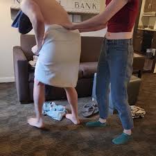Pulled towel fun - ThisVid.com