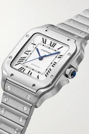 The official santos facebook page. Silber Santos De Cartier Automatic 35 Mm Mittelgrosse Uhr Aus Edelstahl Cartier Net A Porter