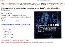 Principle Of Mathematical Induction Mathematical Induction Mathematics Math