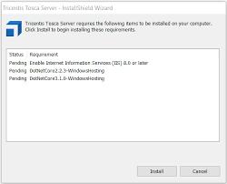 Darauf hin öffnet sich der install shield wizard, läuft komplett durch und dann . Install Tricentis Tosca Server Via Installshield Wizard