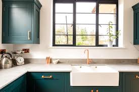 Your choice of a variety of beautiful embossed patterns or hammered fronts add a charming, detailed look to your kitchen. Reigate Kitchen Herringbone Kitchens
