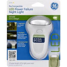 Ge Night Light Power Failure Led Rechargeable Batteries Lighting Remke Markets