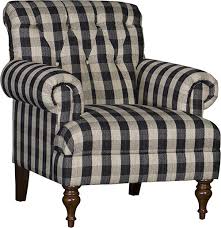Mayo Furniture 3419 Fabric Chair Buffalo Check Black Howell Furniture Black Upholstered Chair Furniture