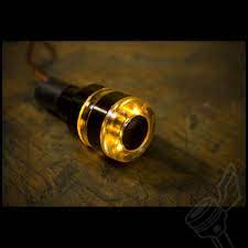 Black Led Bar Ends Barend Blinkers Cafe Racer Moto Vintage Cafe Racer Led