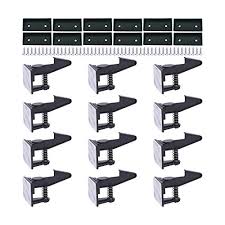 Baby safety cabinet locks, no screw: Review For Cabinet Locks Child Safety Latches Okefan 12 Pack Baby Proofing Cabinets Drawer Lock Adhesive Latch For Kids Proof Drawers No Drilling Tools Needed Black