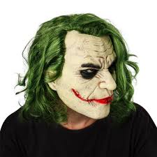Maybe you would like to learn more about one of these? The Dark Knight Cosplay Horror Scary Clown Mask Joker Mask With Green Hair Wig Halloween Latex Mask Party Costume Buy At The Price Of 12 21 In Aliexpress Com Imall Com