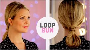 Depending on the style, a bun can be a functional style for household chores, a more polished look. Loop Bun Youtube