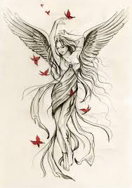 Hervorzuheben ist hierbei vor allem die metamorphose der raupe zum schmetterling, der oftmals hintergrund vieler tätowierungen ist. Hier Finden Sie Noch Eine Idee Fur Engelsflugel Tattoo Fur Frauen Hier Ist Ein Tanzender Engel Engelsflugel Tattoo Engel Tattoo Vorlagen Engelsflugel Tattoos