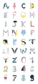 Animal Type Typography Animal Alphabet Design Typography Alphabet