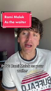 Rami Malek as your waiter #ramimalek #impressions #comedy