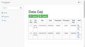 Aplikasi Penggajian Php