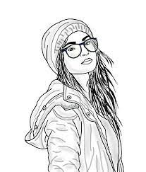 Earthy & cozy color palette for procreate, canva, adobe & beyond. Outline Tumblr Girl Coloring Pages Novocom Top