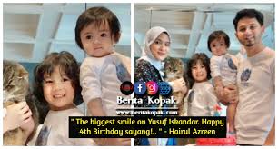 He lives in a country where have totall 31.53 million peoples with the average gdp $358.6 billion. The Biggest Smile On Yusuf Iskandar Happy 4th Birthday Sayang Hairul Azreen Berita Kopak Cc