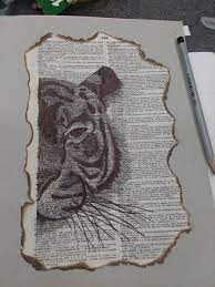 Done In Pen On A Dictionary Page Art Projects Art My Arts