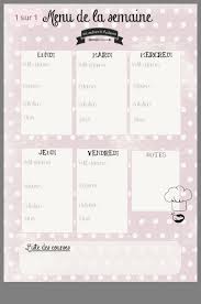 Pin On Fiche Menu De La Semaine