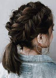 Pinterest Greeniexo French Braid Short Hair Unique Braids Elegant Ponytail