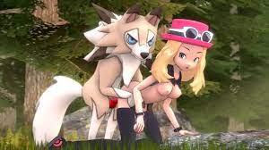 Serena Catching A Crazy Lycanroc - XAnimu.com