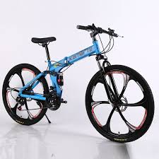 20 26inch Folding Mountain Bike 21 Speed Double Disc Brakes Bicycle 6 Knife Wheel And 3 Knife Wheel Mountain Bike Folding Mountain Bike Bicycle Bike