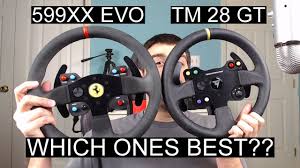 Thrustmaster Tx Racing Wheel Ferrari 458 Italia Edition Manual Thrustmaster 599xx Evo Vs Tm 28 Gt Wheel Comparison Review Youtube