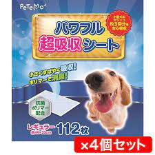 4個入りセット petemo パワフル超吸収シート レギュラー 112枚 4 aeonpet online 犬用品 ペット ペットフード