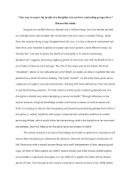Pdf Ib Tok Essay May 2019 Nurturing Contrasting Perspectives To Assure The Health Of A Discipline Uluc Kadioglu Academia Edu