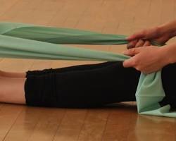 Resistance band toe exercises