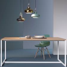 Whether your style is traditional or modern, rustic or formal, you will discover a vast selection. Contemporary Dining Table Denver Take Me Home Oak Metal Rectangular