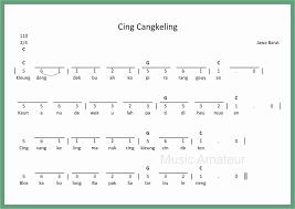 Not Angka Cing Cangkeling Seputar Musik