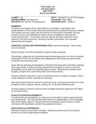 Develops and implements programs that align with the organization's mission and support the organization's goals. Event Coordinator Job Description Pine Castle
