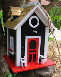 Nisthaus Villa Kunterbunt Schwarz Vogelhaus Holz Diy Vogelhaus Und Villa Kunterbunt