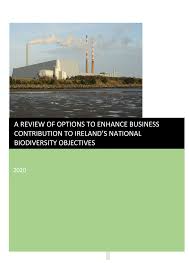 A REVIEW OF OPTIONS TO ENHANCE BUSINESS CONTRIBUTION TO IRELAND'S NATIONAL  BIODIVERSITY OBJECTIVES