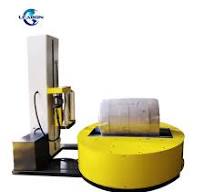 Moisture Stretch Film Wrapping Machine Automatic PLC Control Stretch Pallet  Cylindrical Winding Machine