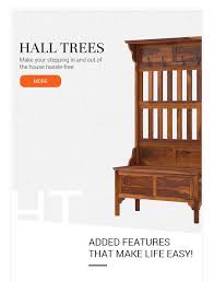 Hall Trees Hall Tree Home Furniture Mahogany Wood