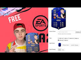 Pick the type of card you like*. How To Make Your Own Custom Fifa Card Irl Youtube