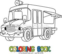 You might also be interested in coloring pages from hot wheels category. Funny Ice Cream Truck With Eyes Coloring Book Ice Cream Truck Or Van Or Small Bus Coloring Book For Kids Small Funny Canstock
