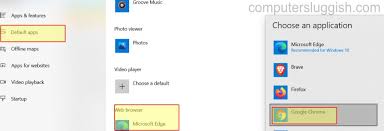 To make google chrome as default web browser on windows 10, follow the following steps. How To Make Google Chrome Default Browser In Windows 10 Computersluggish