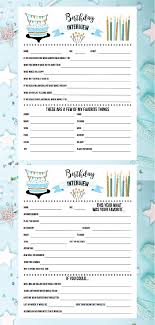 Birthday Activities For Adults Birthday Interview Gift Questionnaire Bundle Birthday Etsy In 2020 Birthday Interview Birthday Interview Printable Birthday Interview Questions