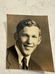 Most likely 1948 or '49 Belgrade HS grad. pics of John Webster and Paul  Meservey (?-hard to read ). Found in some of my mother's (Retha Booker)  pics.