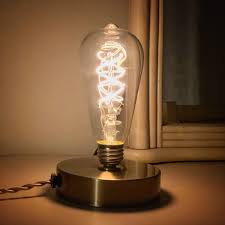 Bare Edison Bulb Lamp Bymillerlights Edison Bulb Lamp Rustic Industrial Lighting Bulb