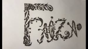 Faiza name meaning is successful one, winner, victorious, triumphant. Faiza Name Writing With Henna Youtube