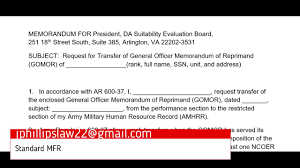 A letter of reprimand (lor) can be filed locally or in the filed performance portion of the army military human resource record (amhrr) according to. Letters Of Reprimand Appeals Kandu Military Law